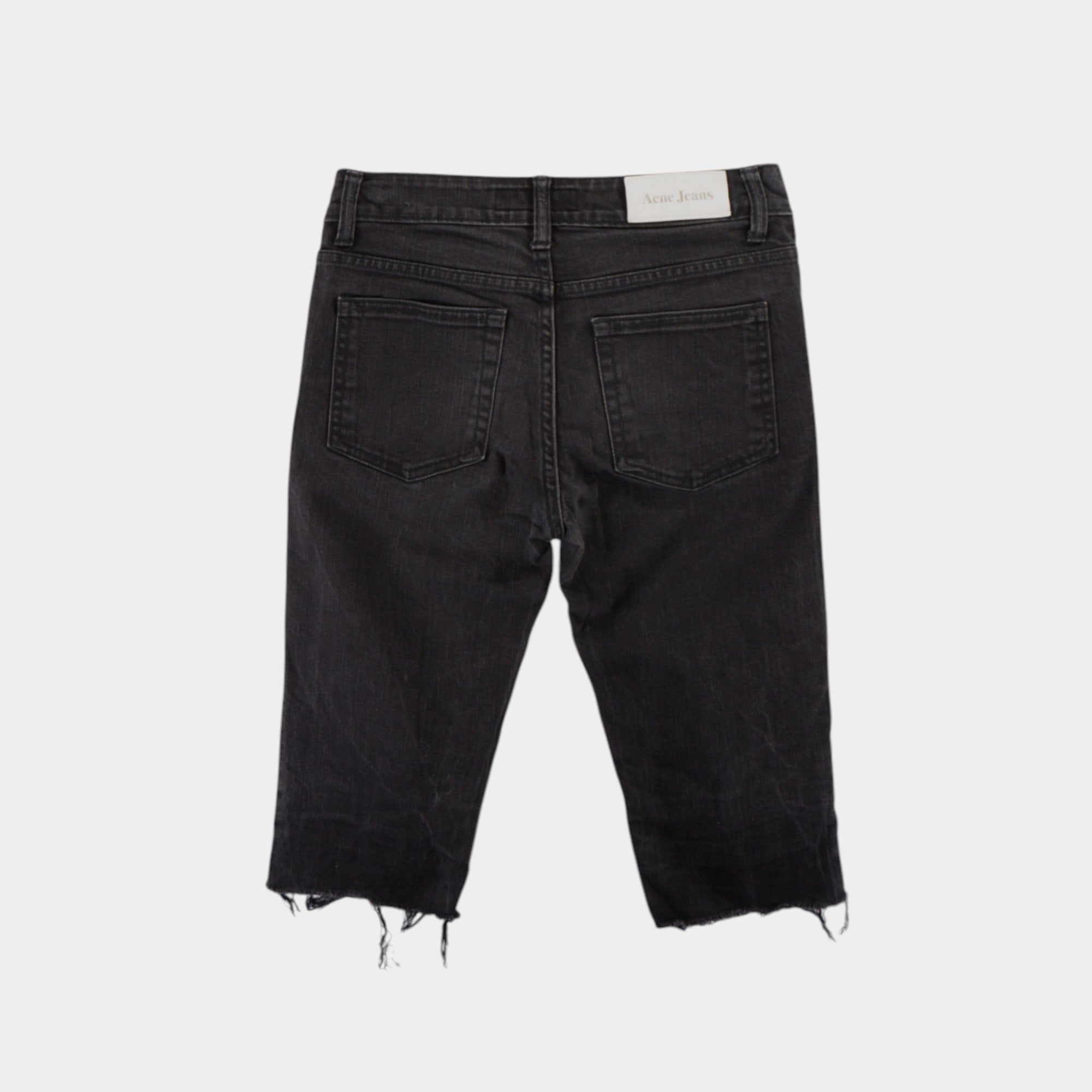 Acne Studios Y2K Черни Къси Дънки
