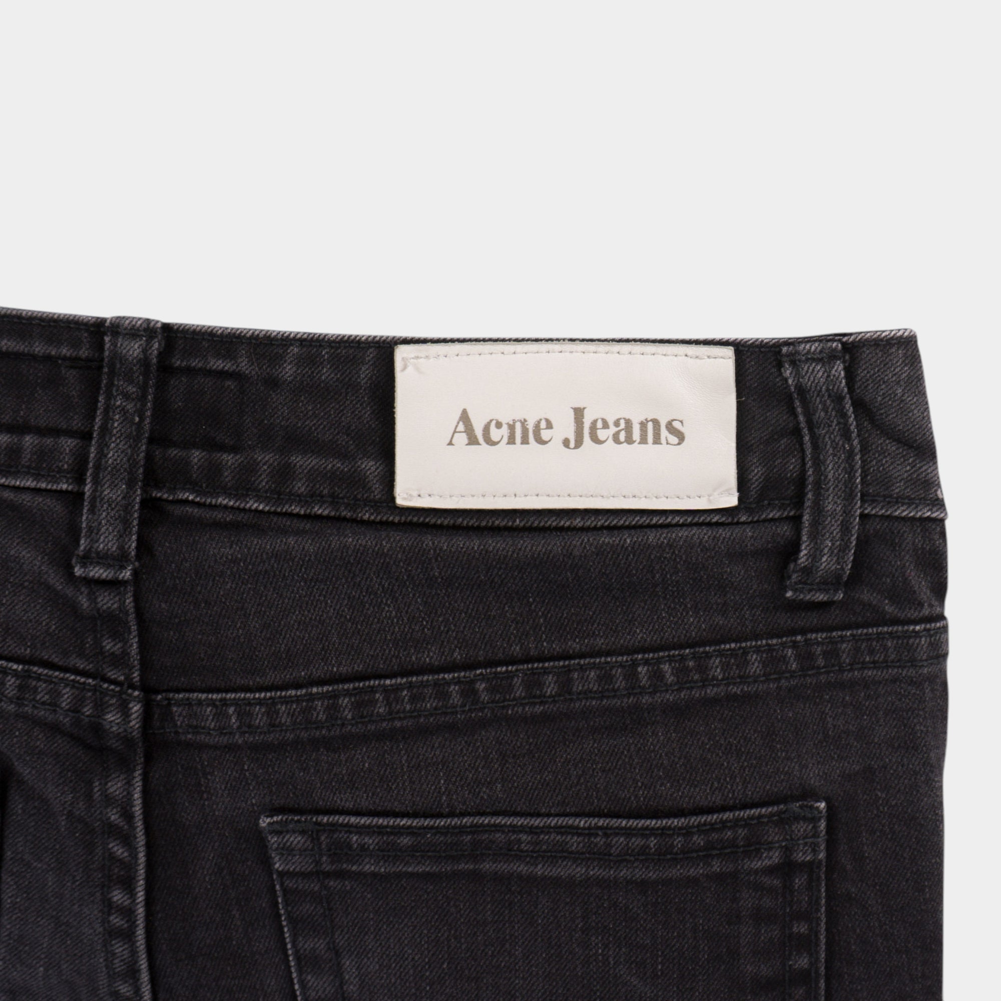 Acne Studios Y2K Черни Къси Дънки