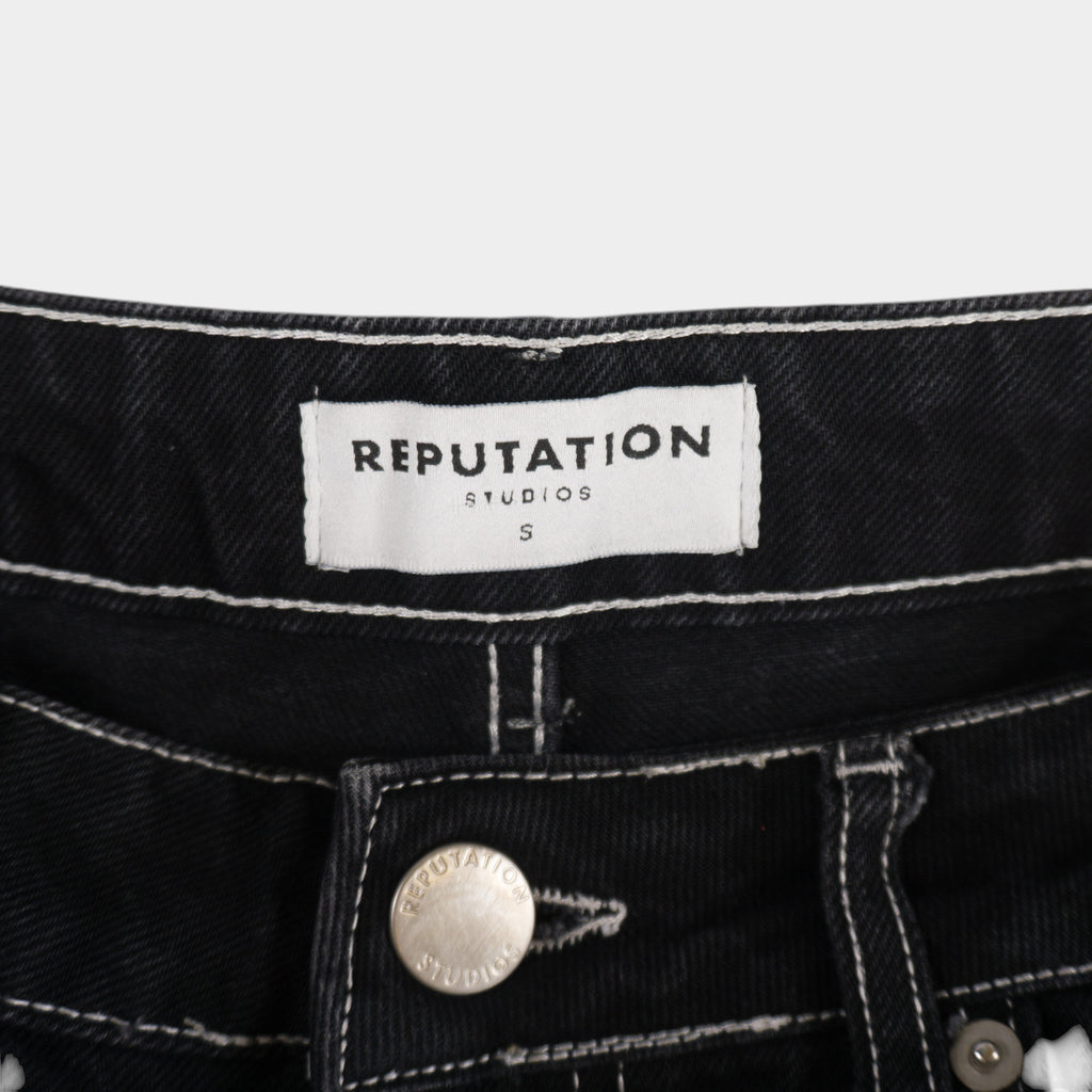 Reputation Studios Черни Работни Панталони