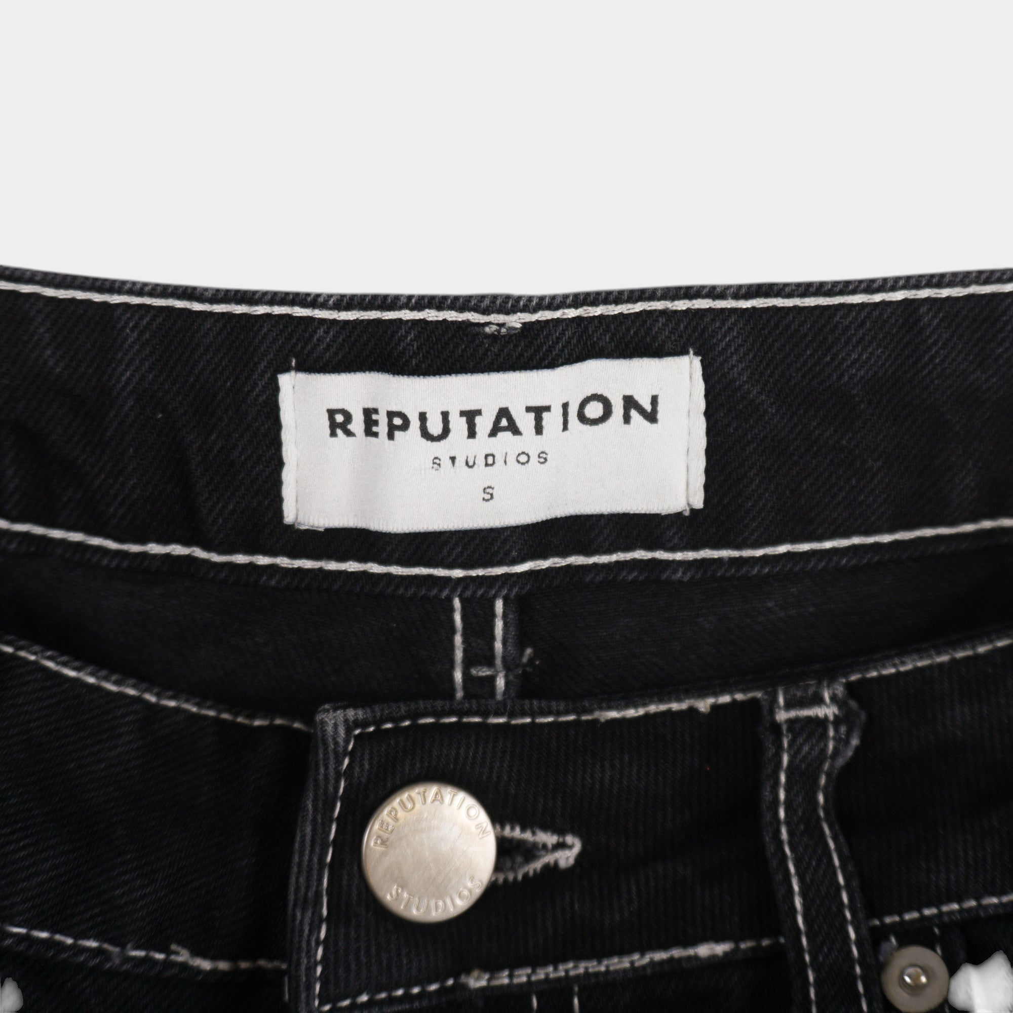 Reputation Studios Черни Работни Панталони