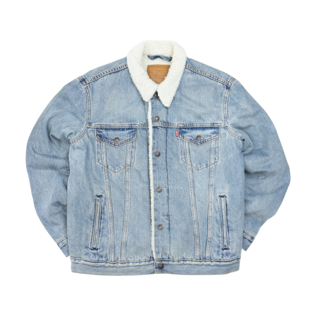 Levi’s Premium “Big E” Sherpa Trucker Дънково Яке