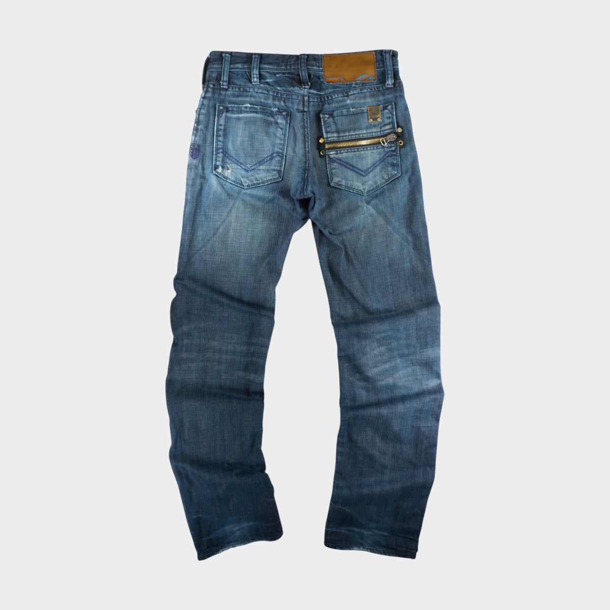 Energie Винтидж 2000-те Distressed Сини Дънки