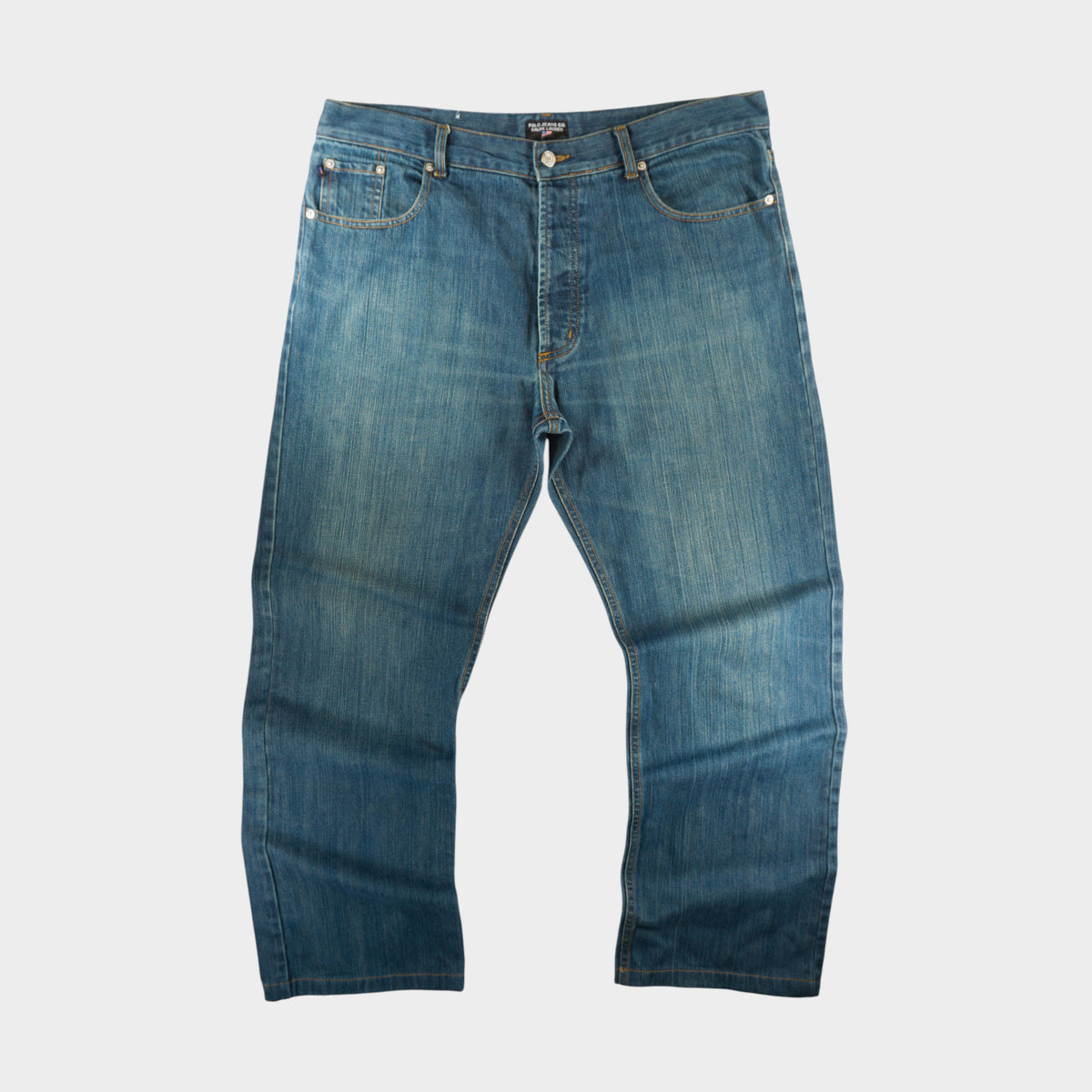 Polo Jeans Co. Ralph Lauren Aged Indigo Wash Винтидж 90-те Сини Дънки