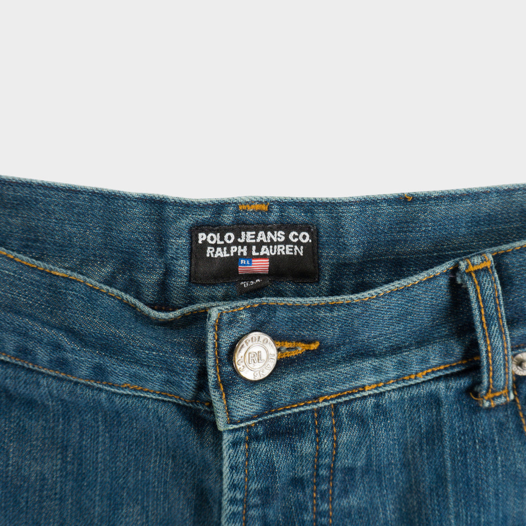 Polo Jeans Co. Ralph Lauren Aged Indigo Wash Винтидж 90-те Сини Дънки