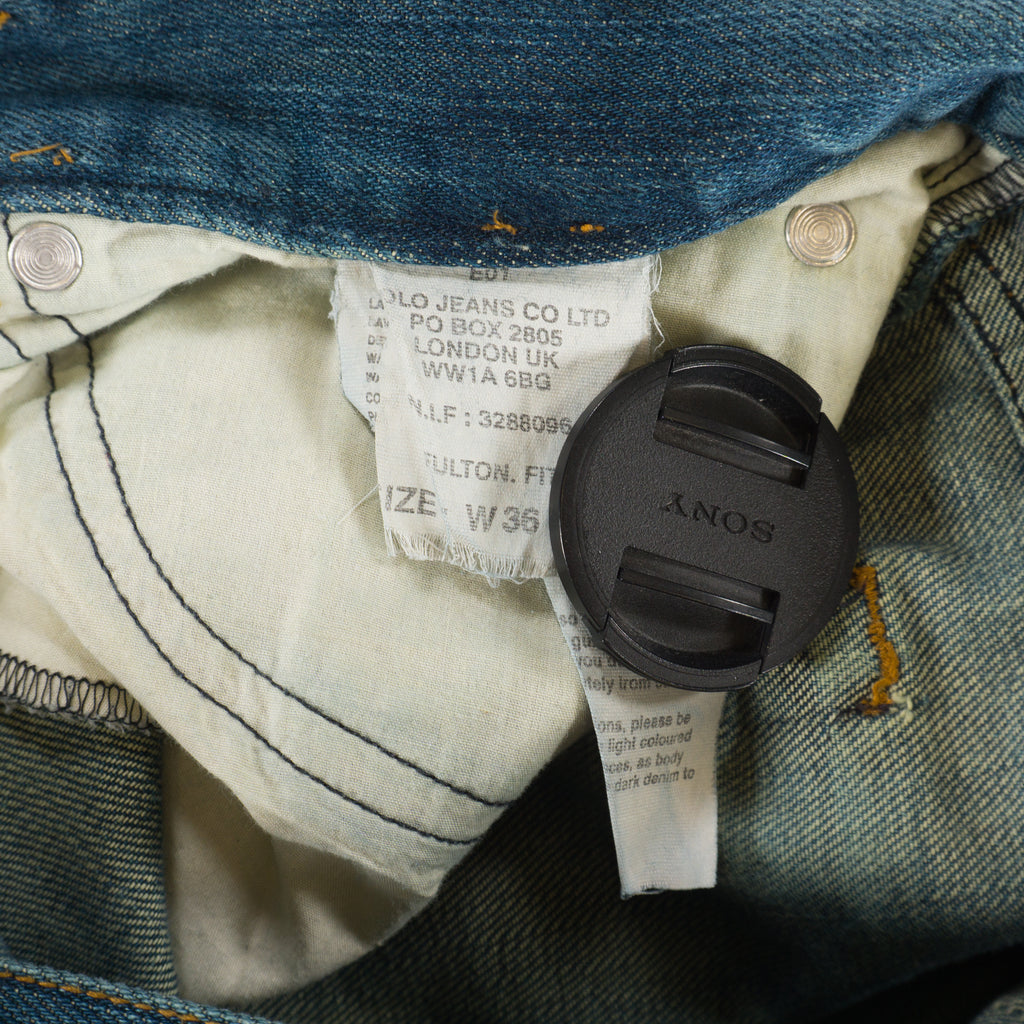 Polo Jeans Co. Ralph Lauren Aged Indigo Wash Винтидж 90-те Сини Дънки