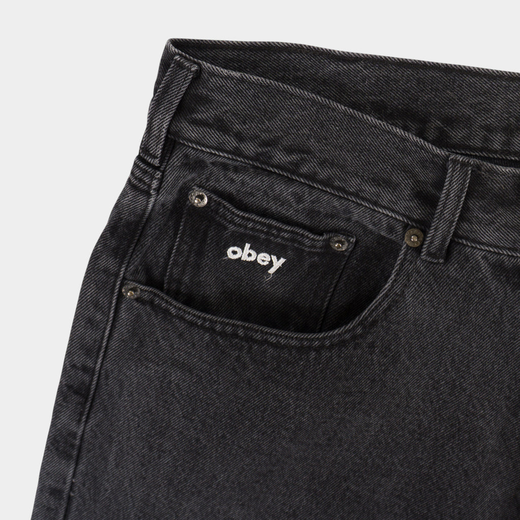 Obey Тъмно Сиви Дънки