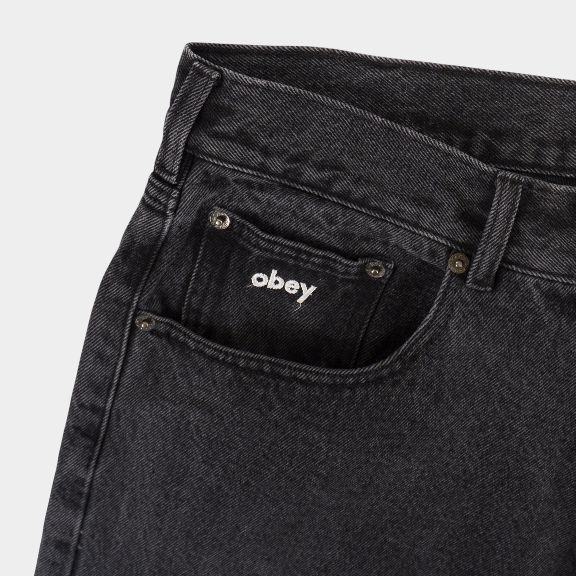 Obey Тъмно Сиви Дънки