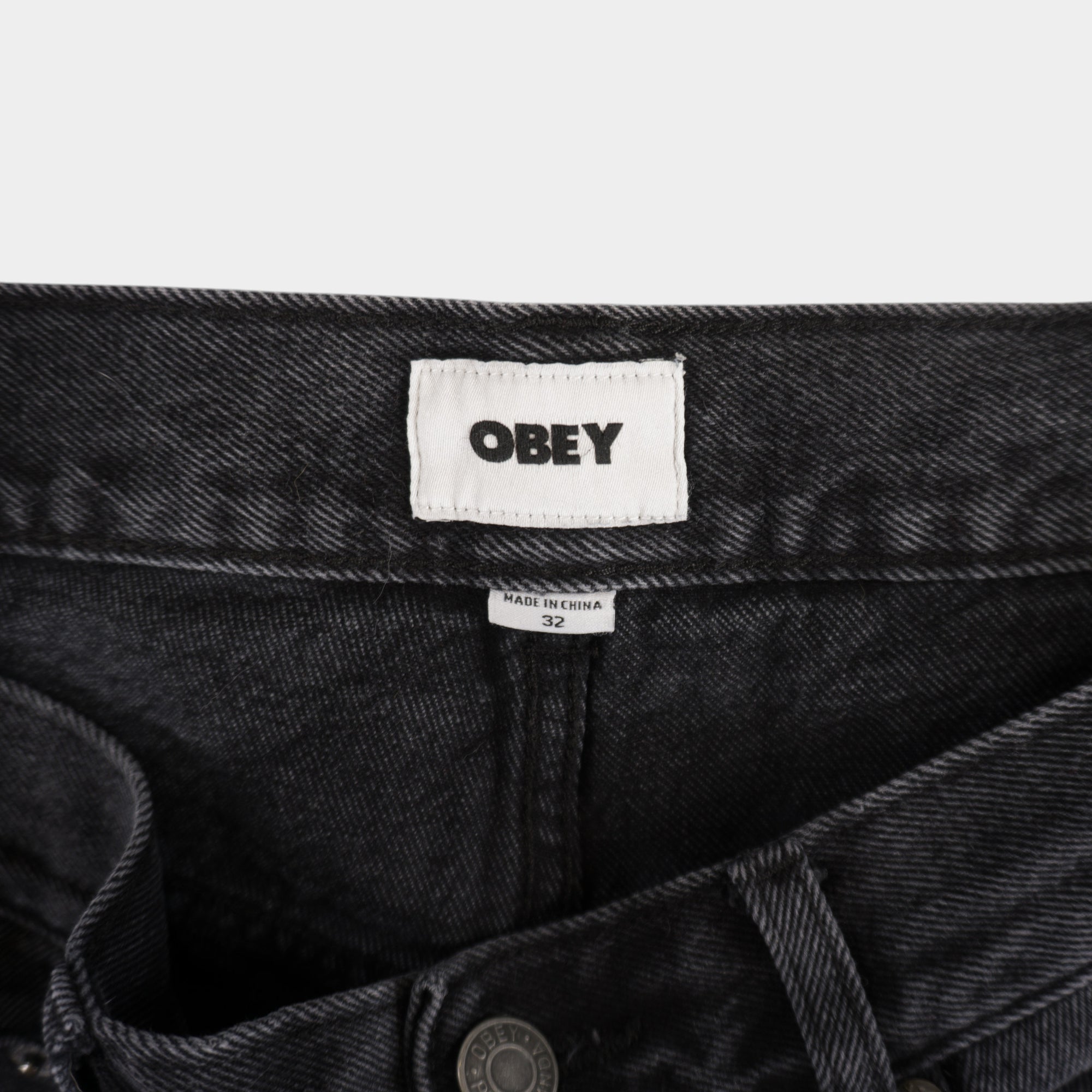 Obey Тъмно Сиви Дънки