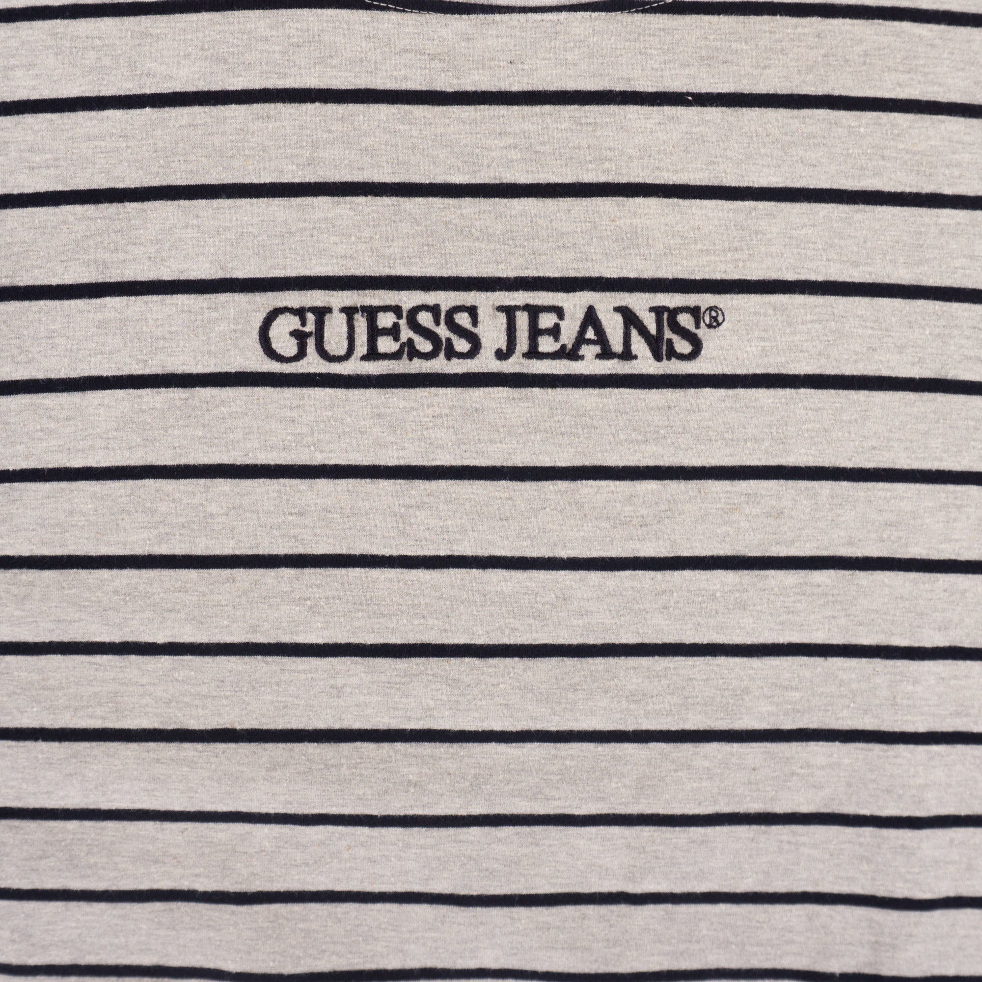 Guess Jeans Раирана Сива Тениска