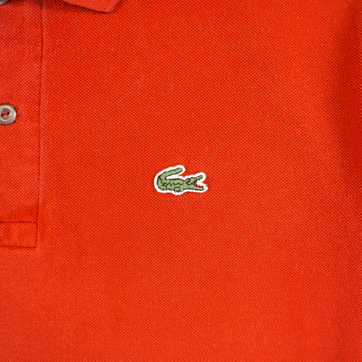 Lacoste Винтидж 90-те Червена Тениска с Яка
