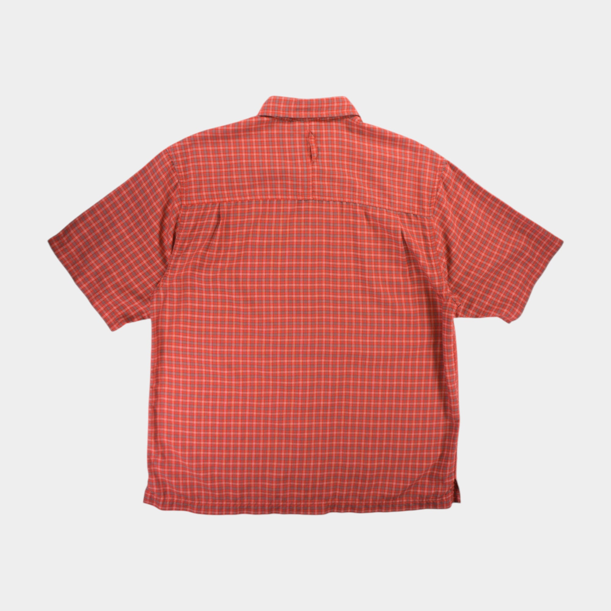 The North Face Червена Карирана Риза с Къс Ръкав