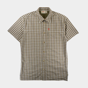 Fjallraven Кафява Карирана Риза с Къс Ръкав