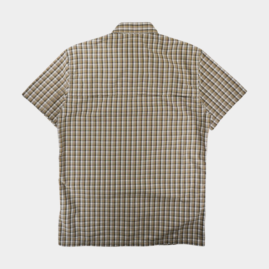 Fjallraven Кафява Карирана Риза с Къс Ръкав