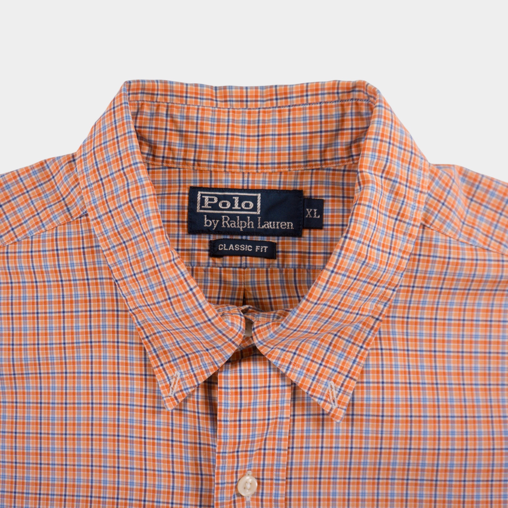 Polo Ralph Lauren Винтидж Карирана Риза с Къс Ръкав