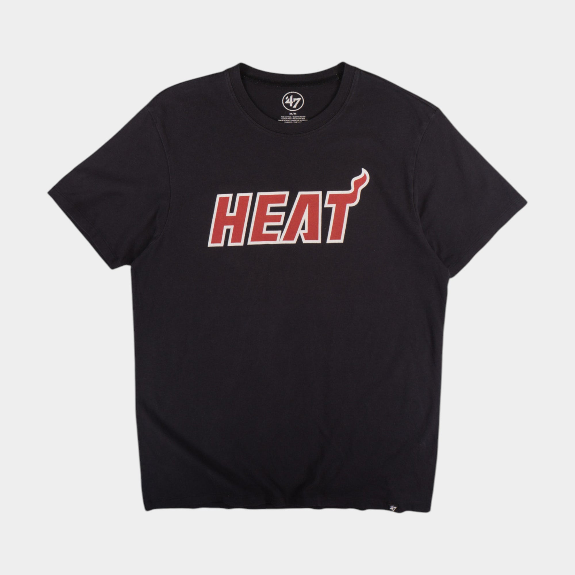 47 X Miami Heat Черна Тениска с Графика