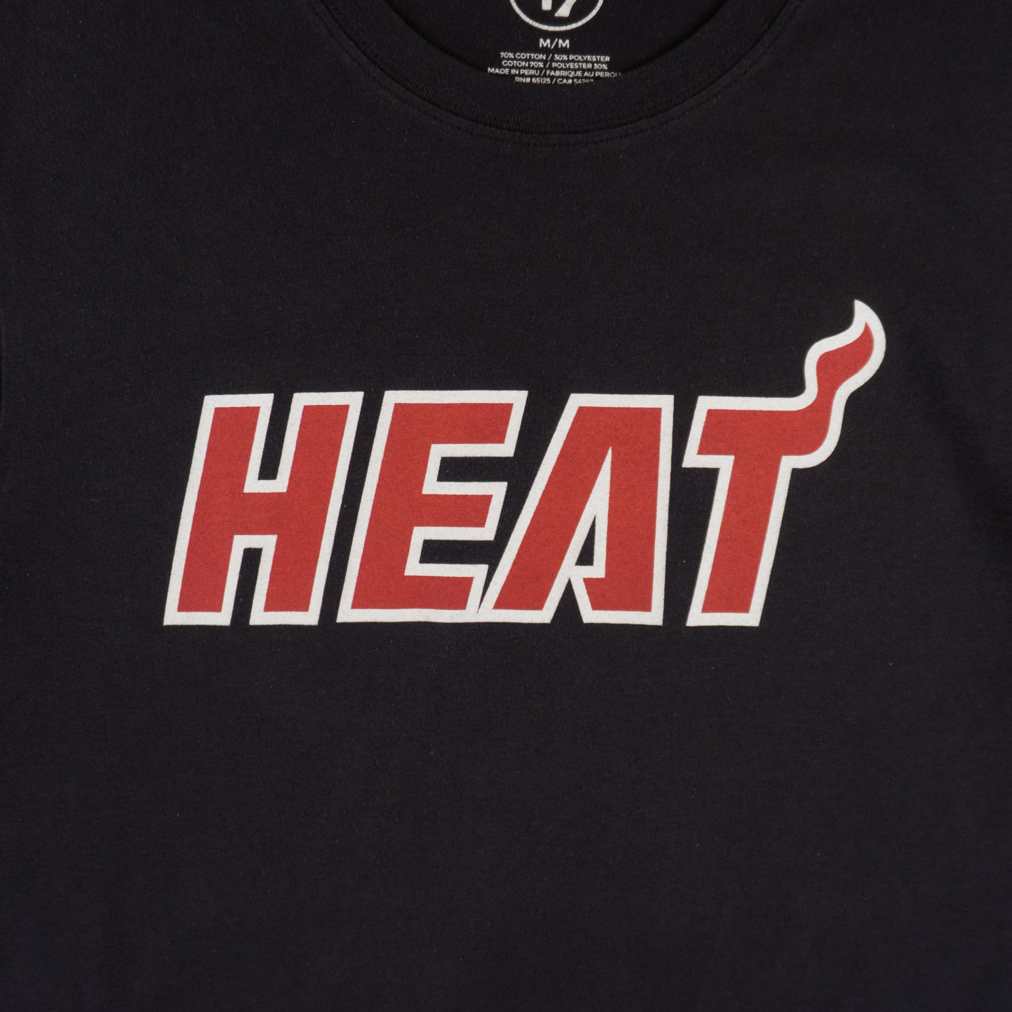 47 X Miami Heat Черна Тениска с Графика