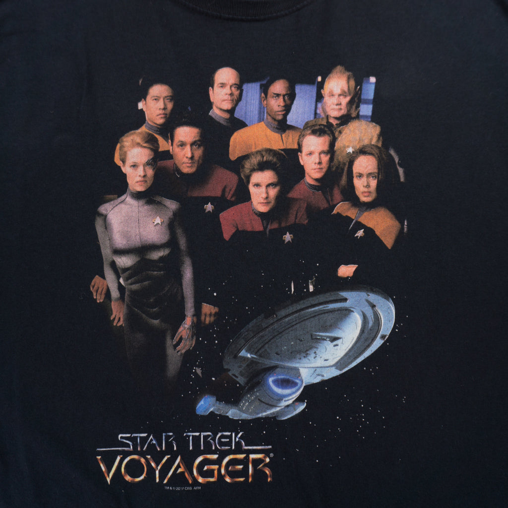 Star Trek Черна Тениска с Графика