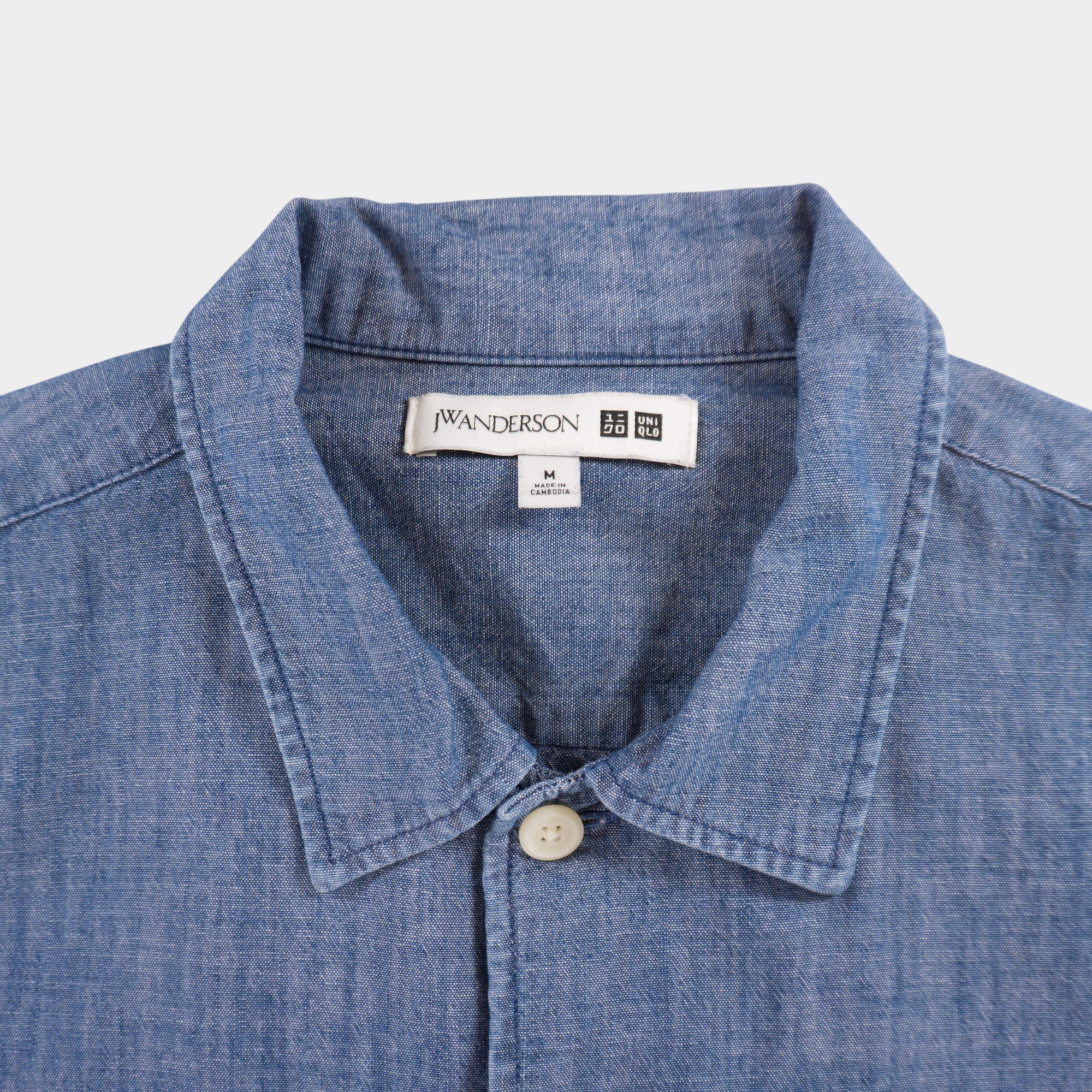 JW Anderson X Uniqlo Синя Риза с Къс Ръкав