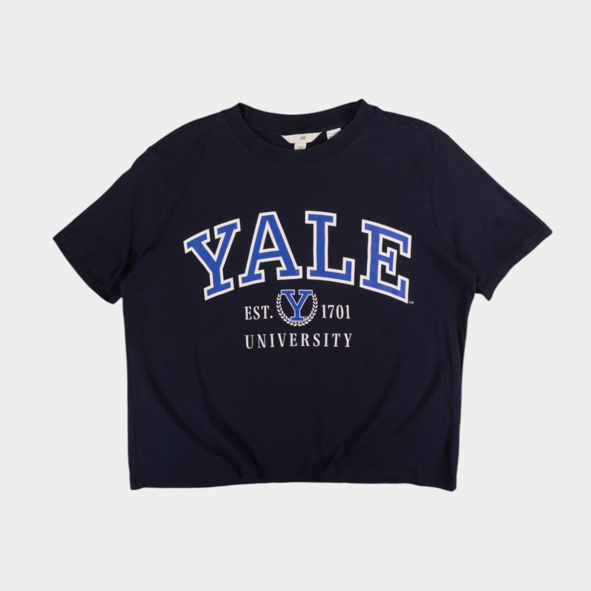 H&M X YALE Тъмно Синя Тениска
