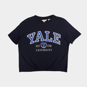 H&M X YALE Тъмно Синя Тениска