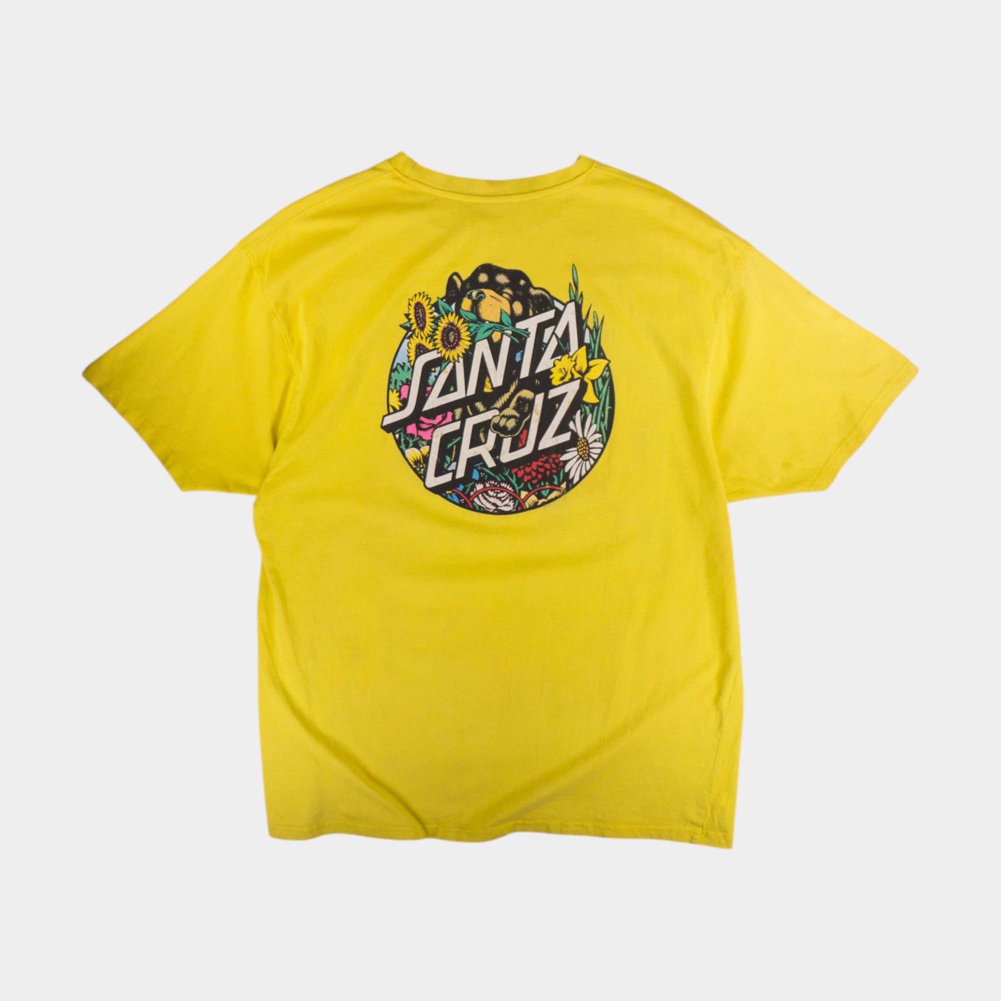 Santa Cruz Жълта Тениска с Графика