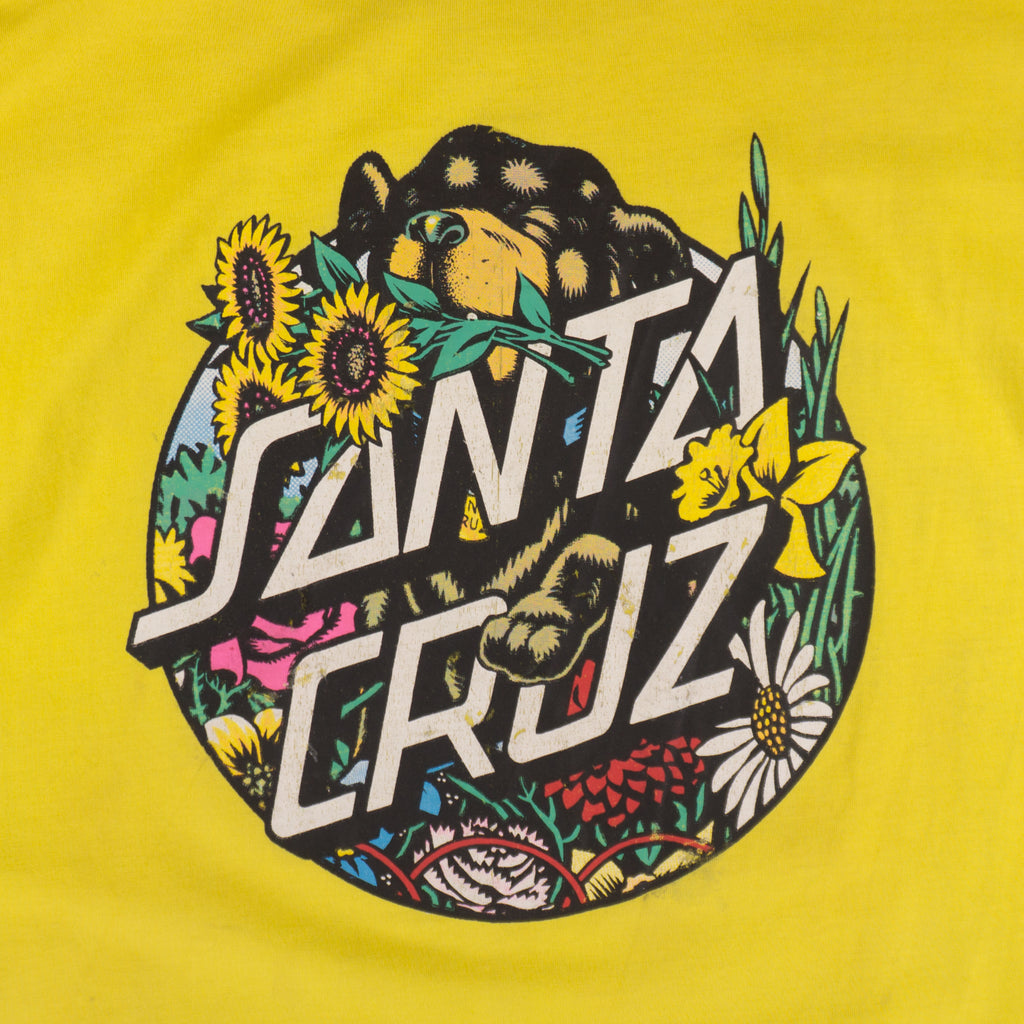Santa Cruz Жълта Тениска с Графика