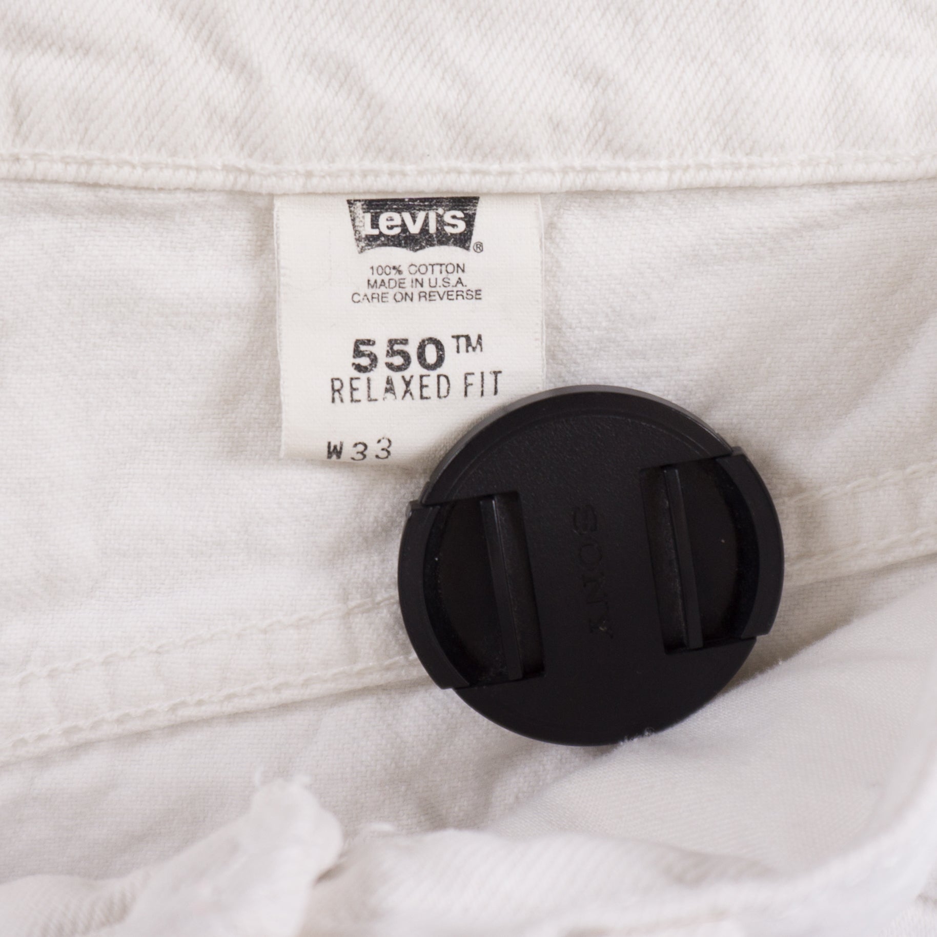 Levi's 550 Винтидж Бели Къси Дънки
