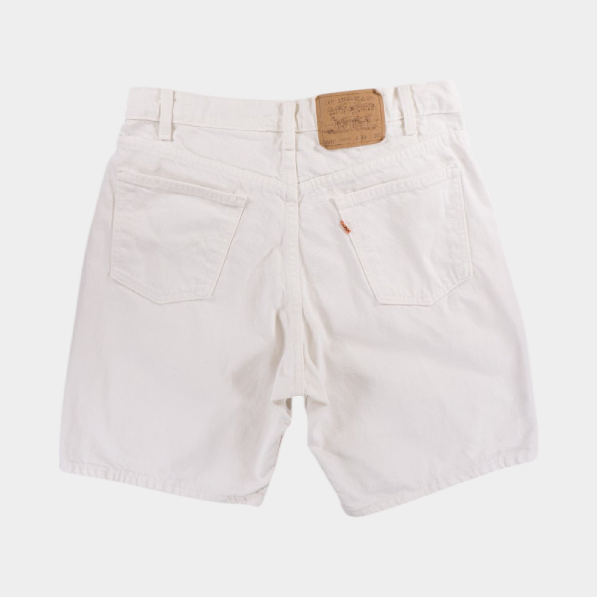 Levi's 550 Винтидж Бели Къси Дънки