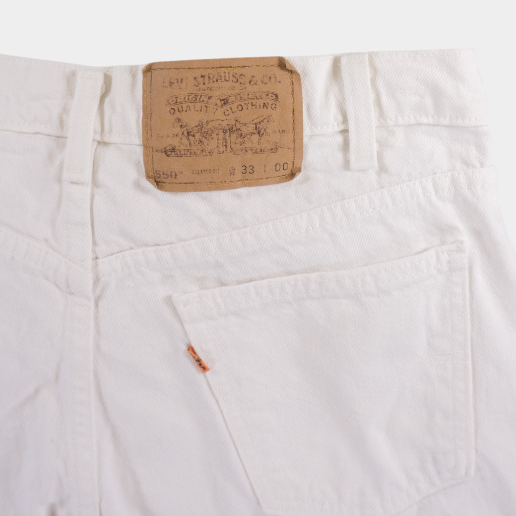 Levi's 550 Винтидж Бели Къси Дънки