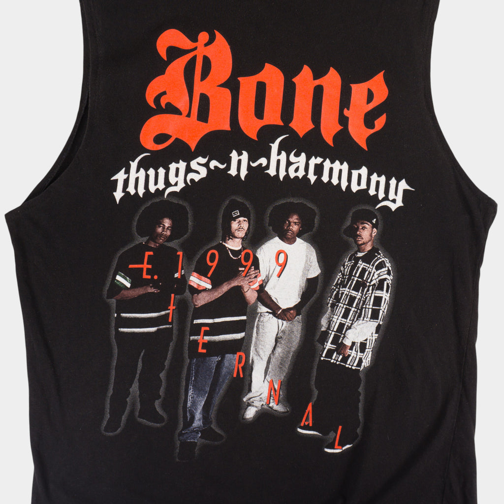 Control X Bone Thugs N Harmony Винтидж 2000те Черен Потник с Графика