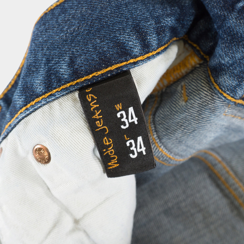 Nudie Jeans Selvedge Сини Дънки