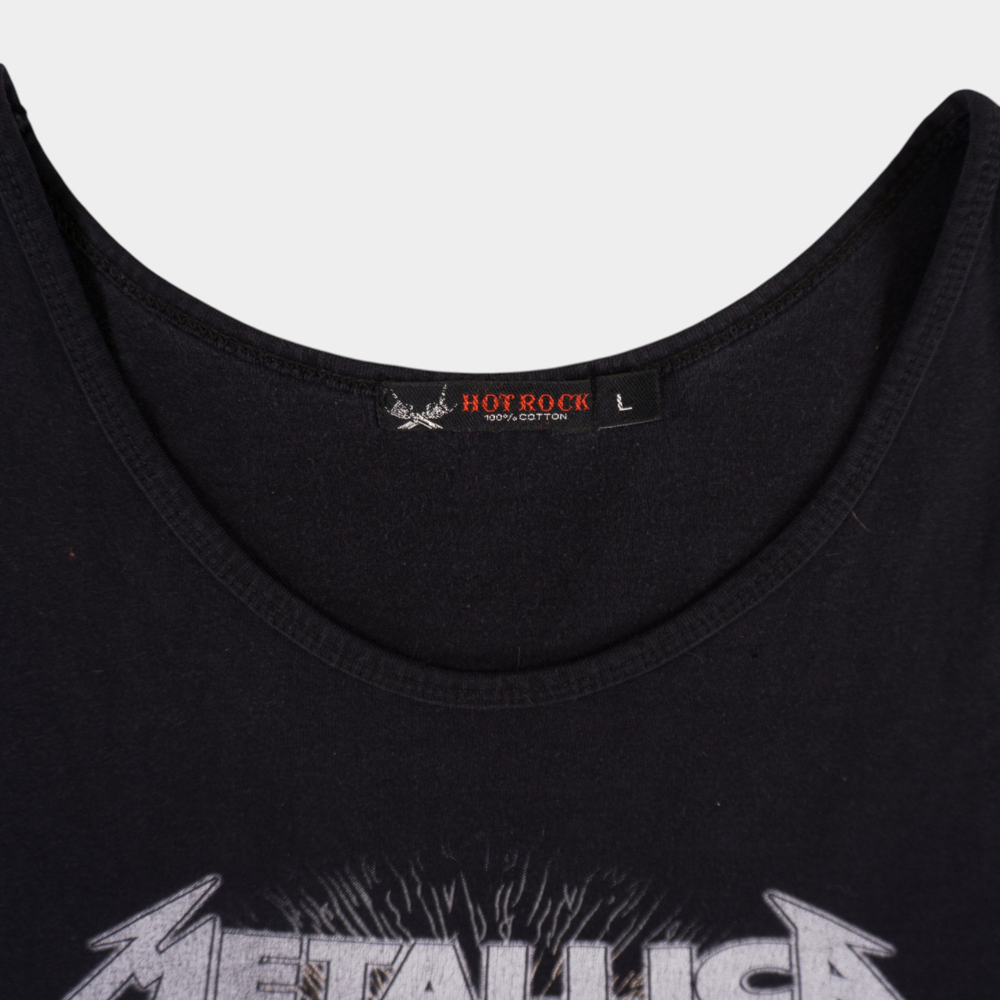 Hot Rock X Metallica Винтидж 2000те Черен Потник с Графика