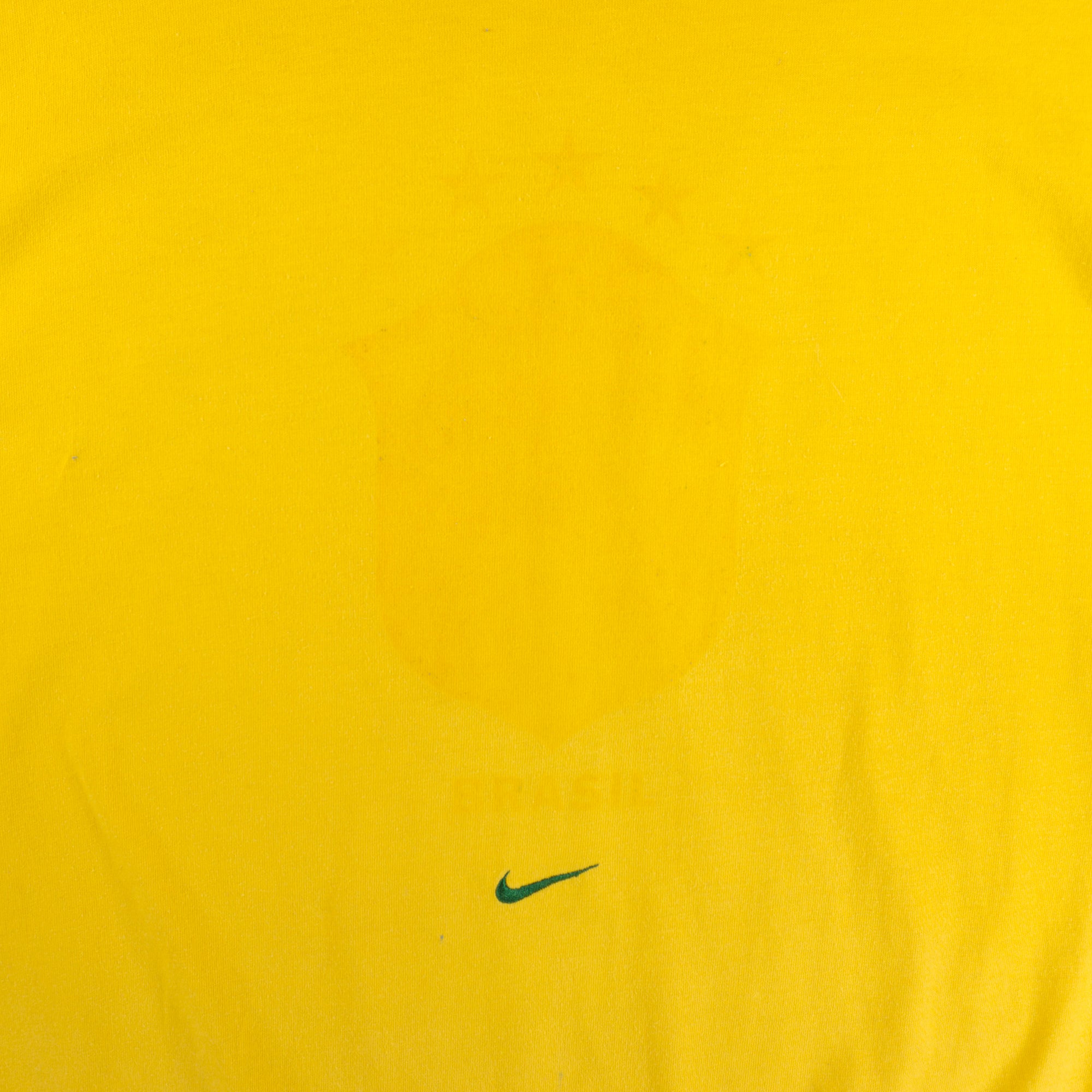 Nike Brasil Винтидж 2000те Жълта Тениска