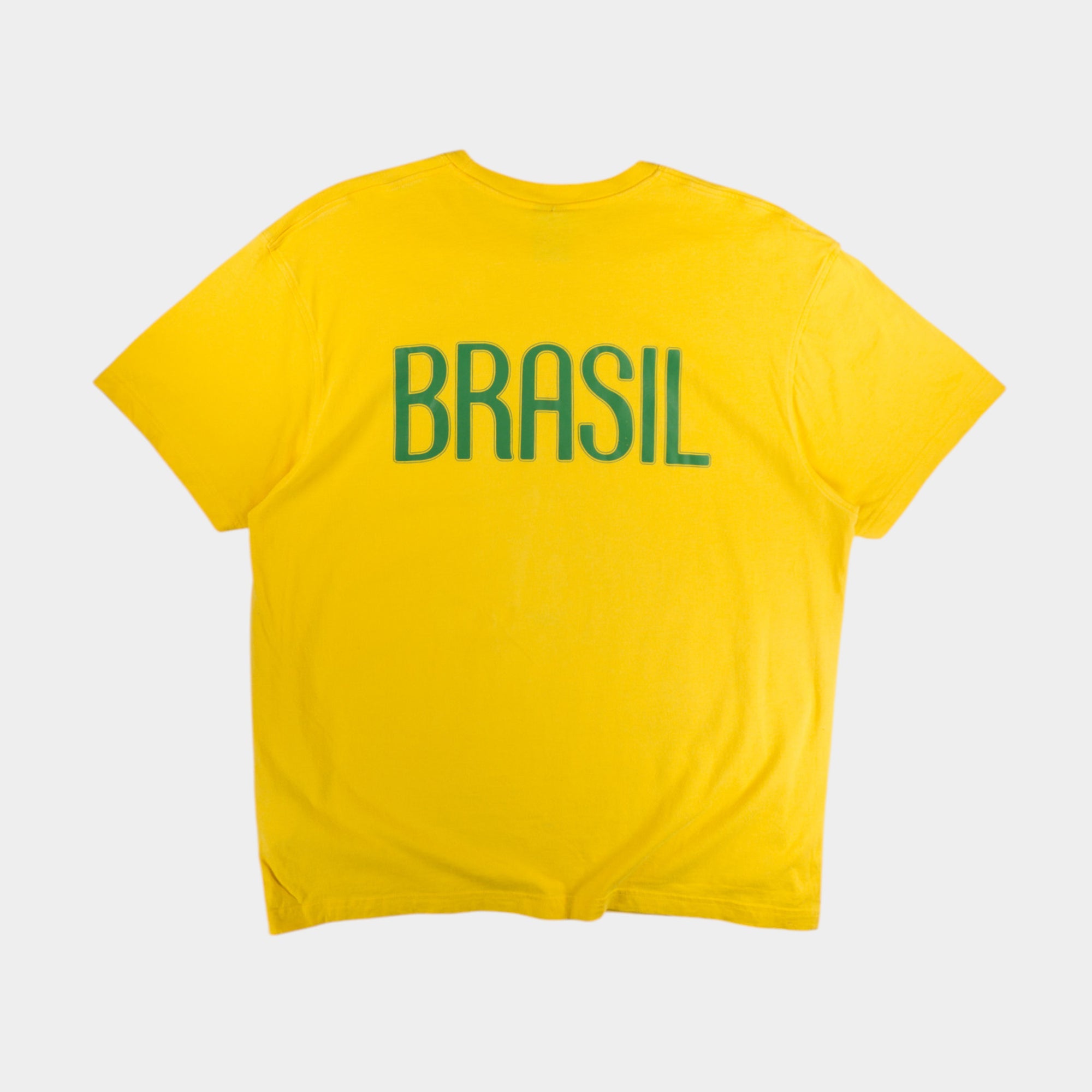 Nike Brasil Винтидж 2000те Жълта Тениска