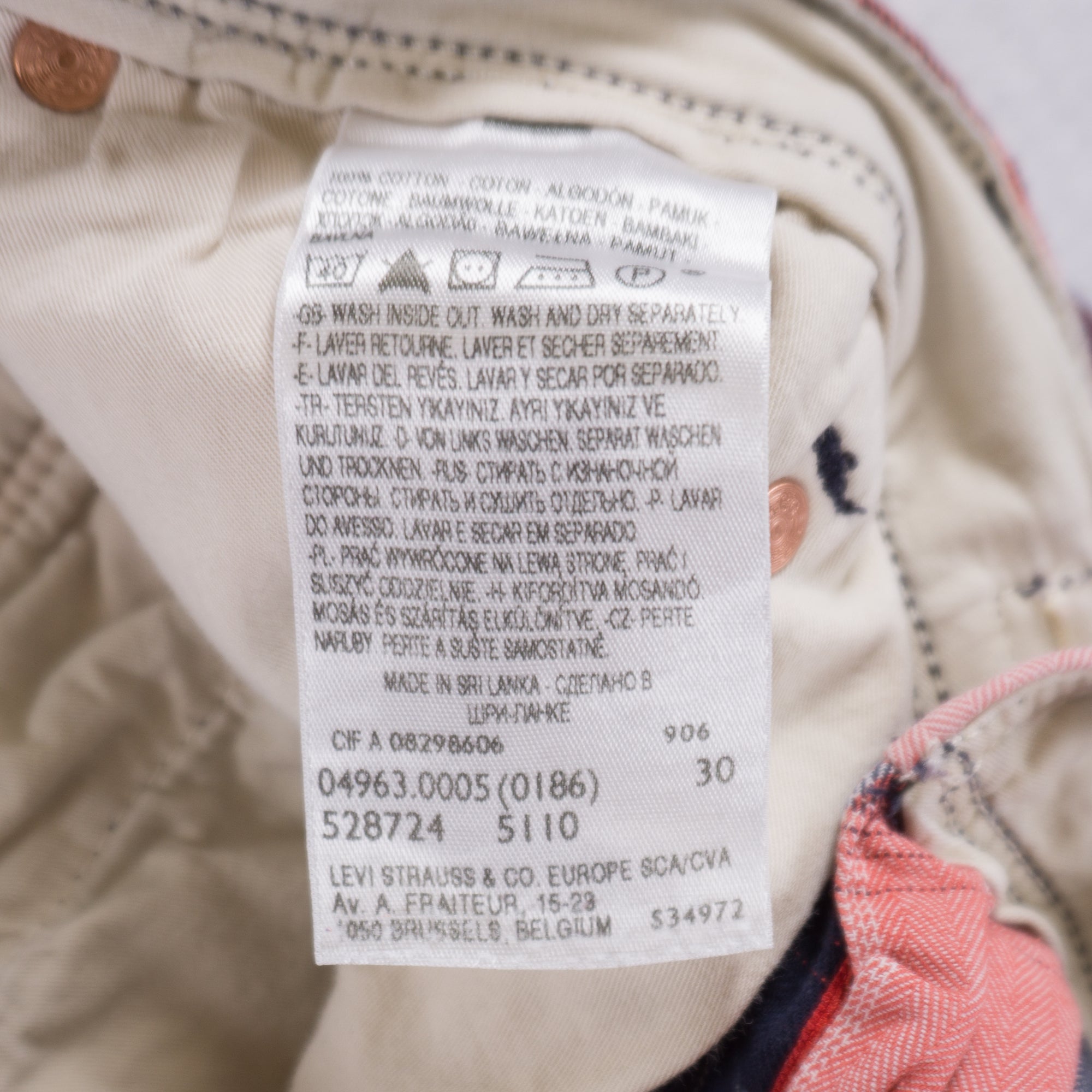 Levi's Карирани Къси Панталони