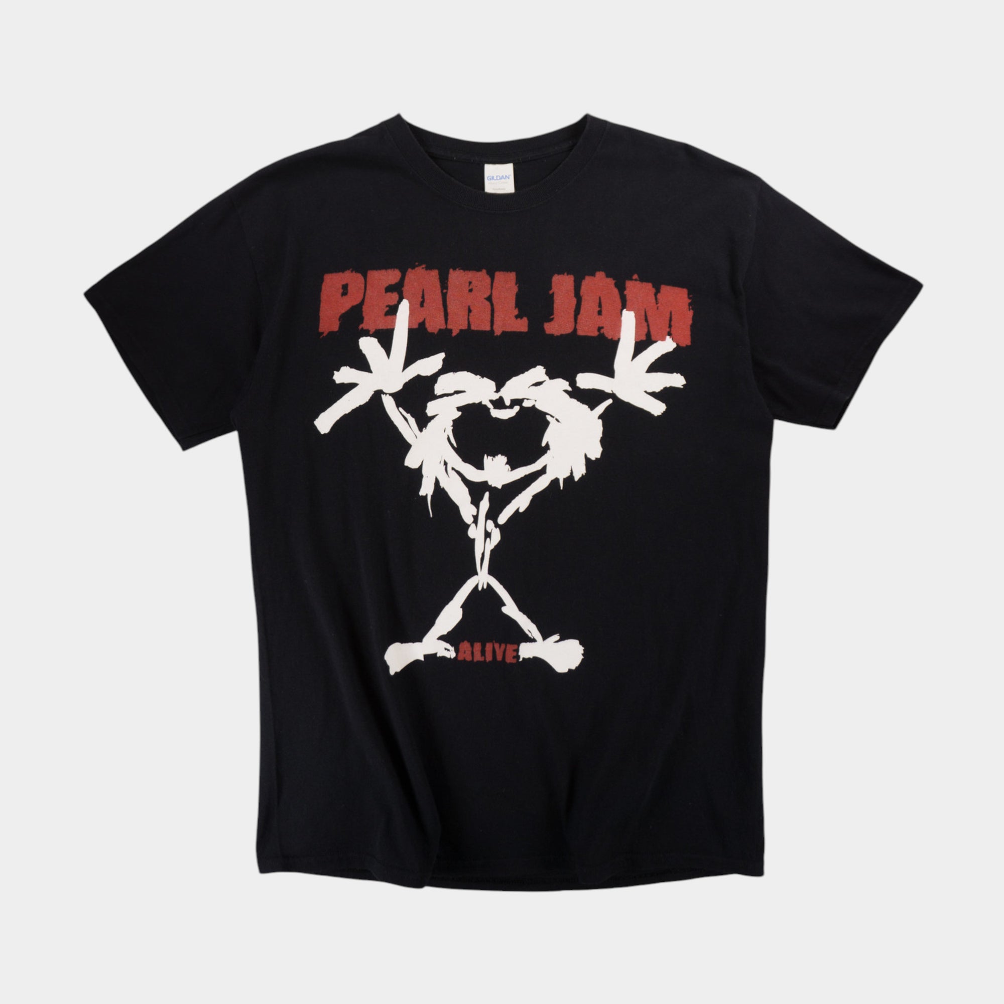 Gildan Pearl Jam Черна Тениска с Графика