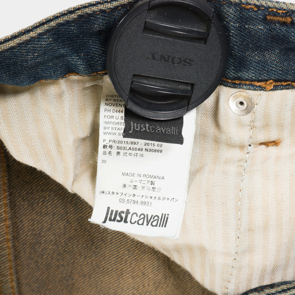 Just Cavalli Indigo Wash Сини Дънки