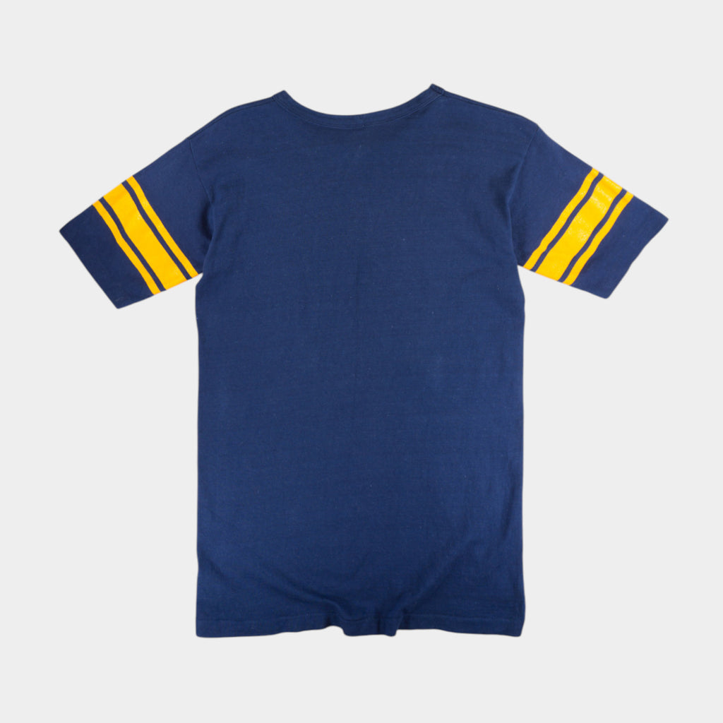 Champion Винтидж 90те Единичен Шев Синя Тениска