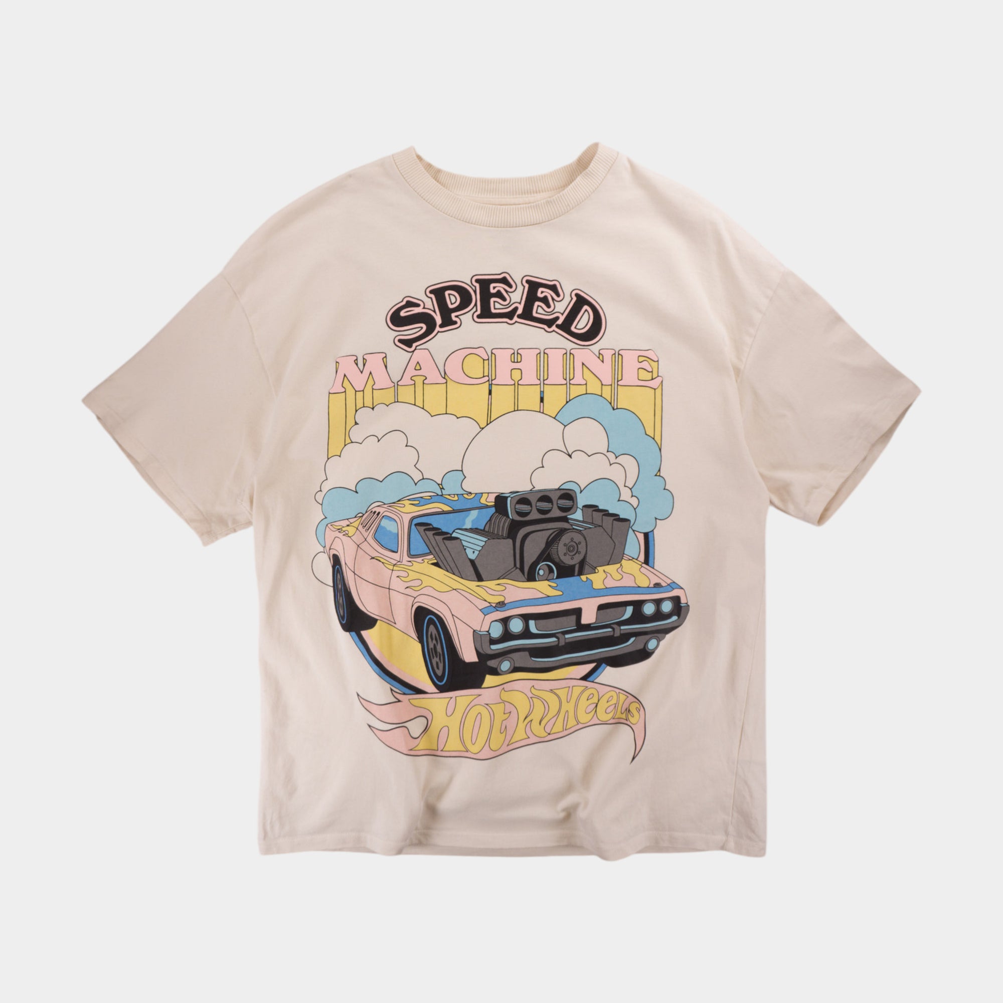 H&M X Hot Wheels Бежова Тениска
