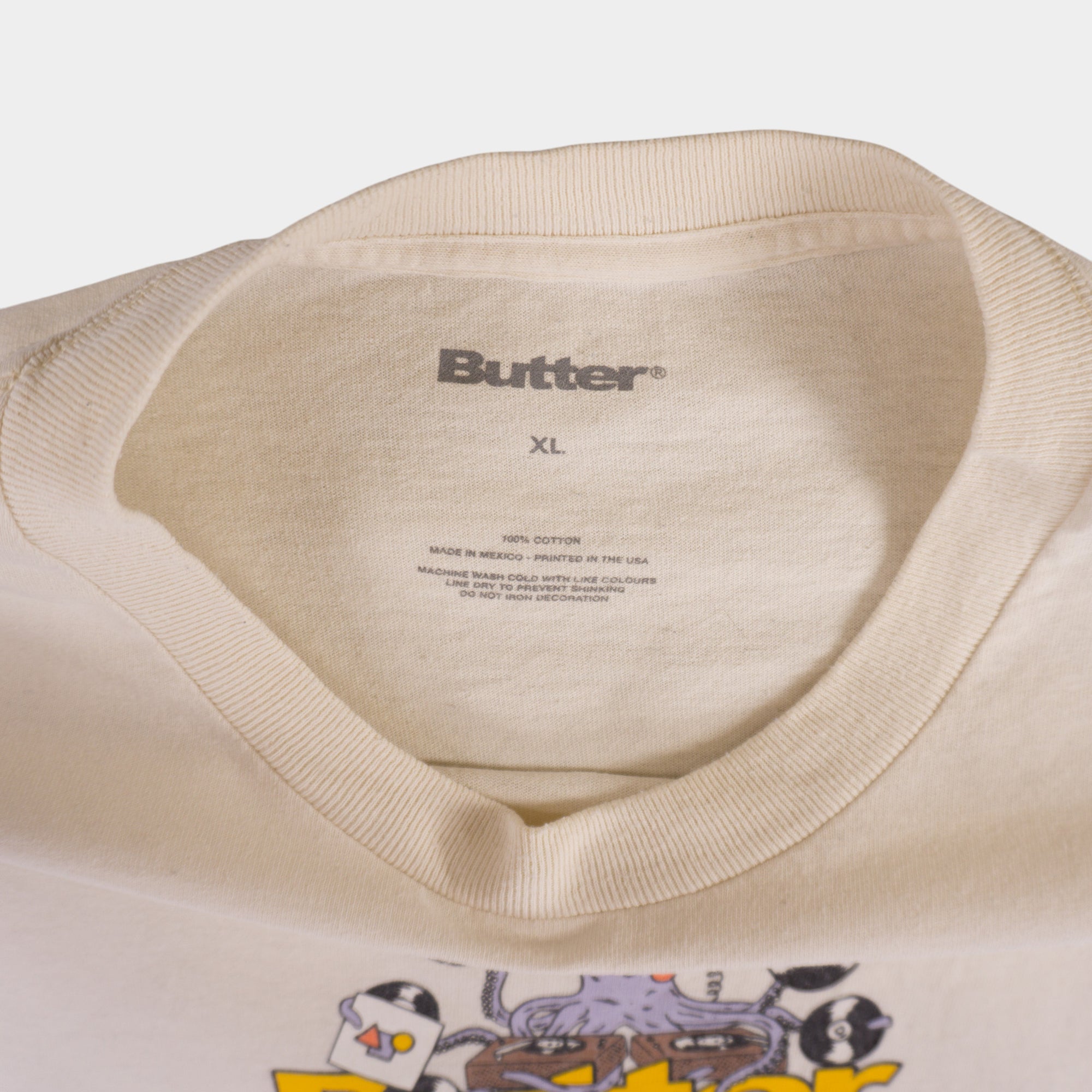 Butter Бяла Тениска с Графика