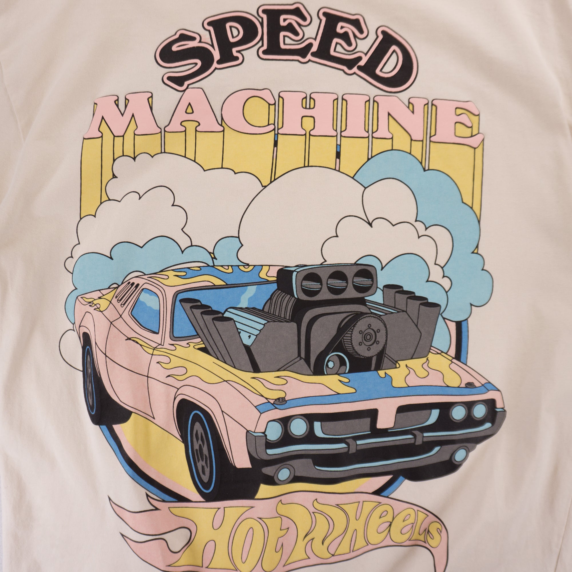 H&M X Hot Wheels Бежова Тениска