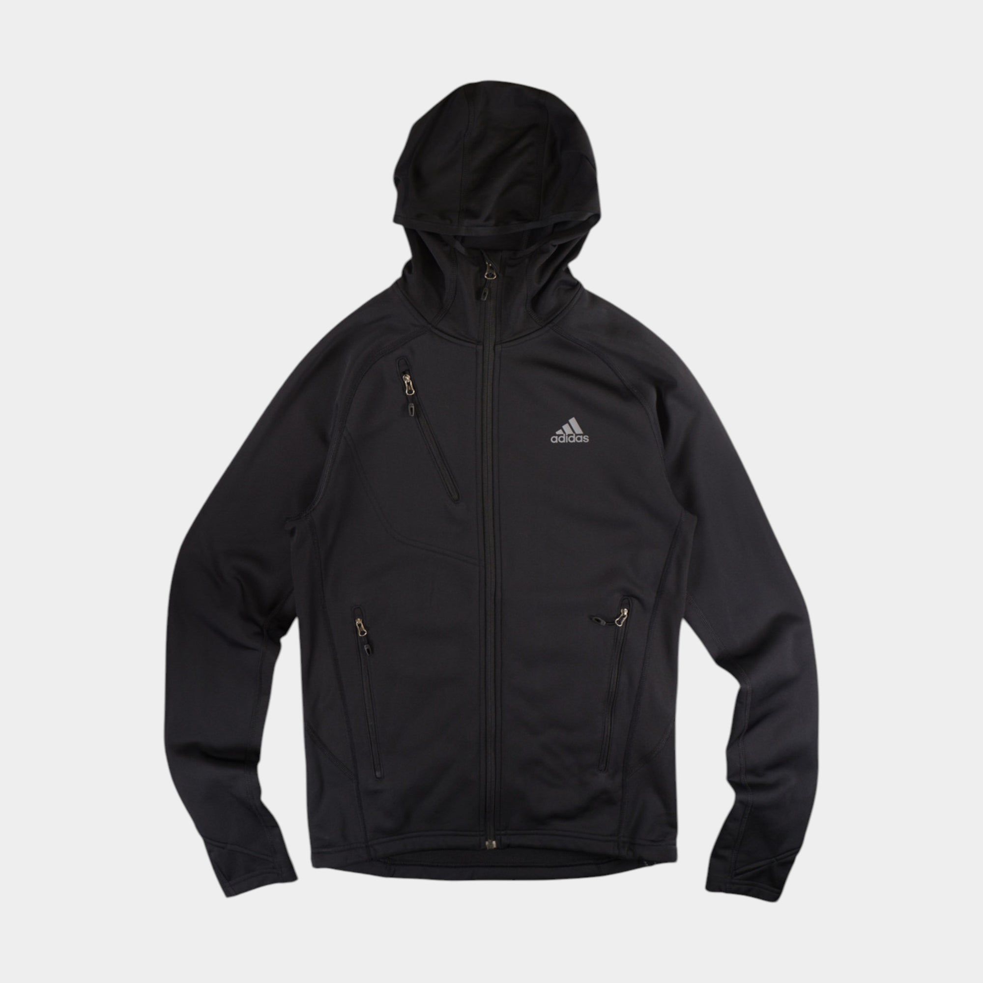 Adidas Черен Суичър с Цип