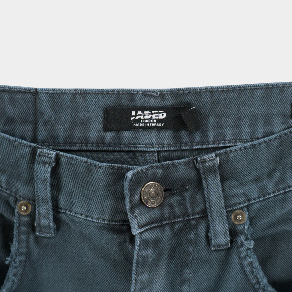 Jaded London Double Knee Сиви Работни Дънки