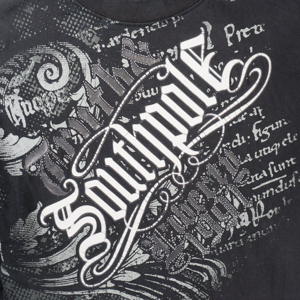 SouthPole Черна Тениска с Графика