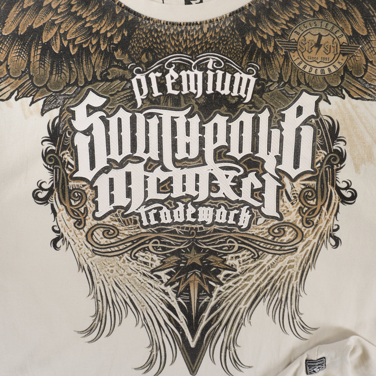 SouthPole Бежова Тениска с Графика