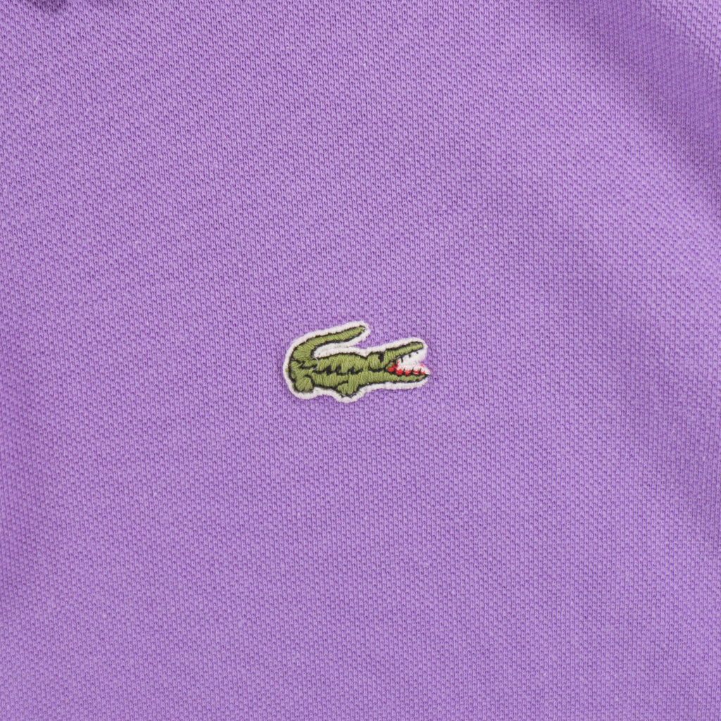 Lacoste Лилава Винтидж Тениска с Яка