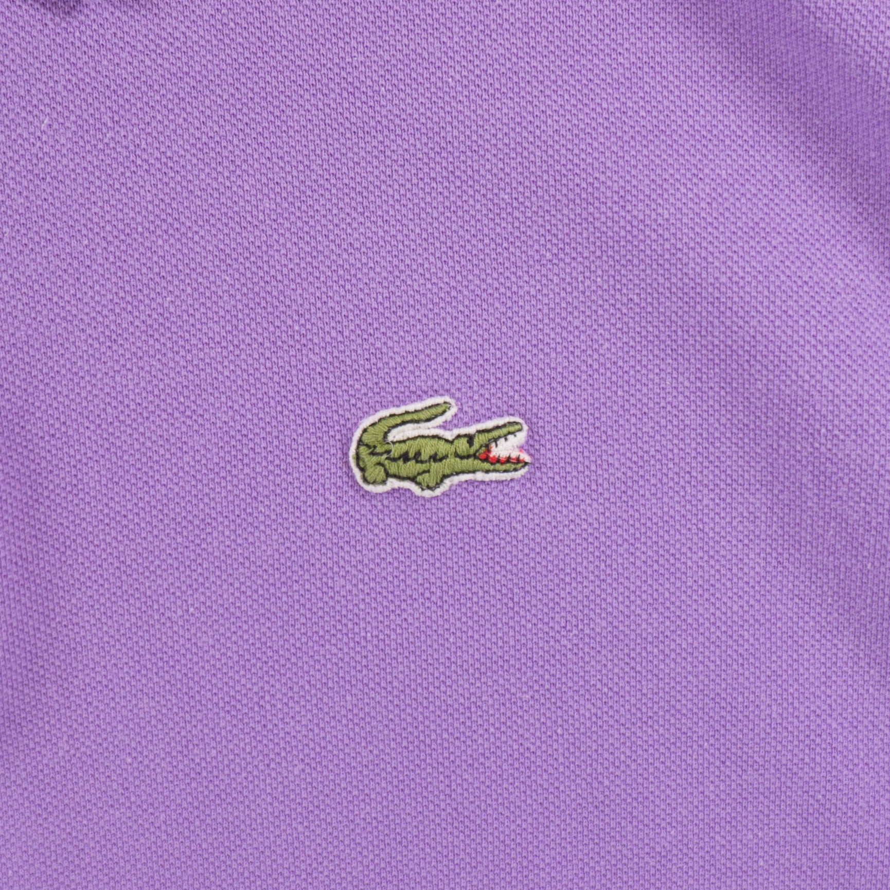 Lacoste Лилава Винтидж Тениска с Яка