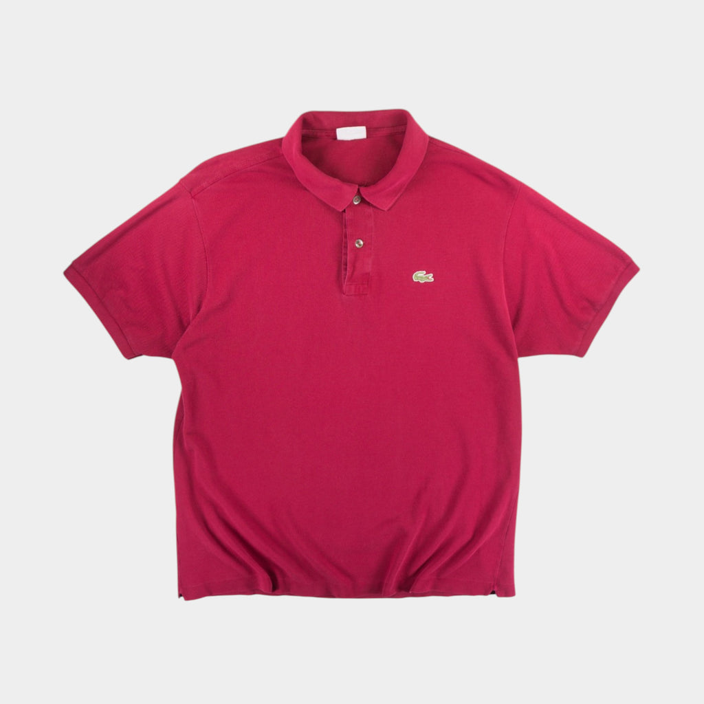 Lacoste Червена Винтидж Тениска с Яка