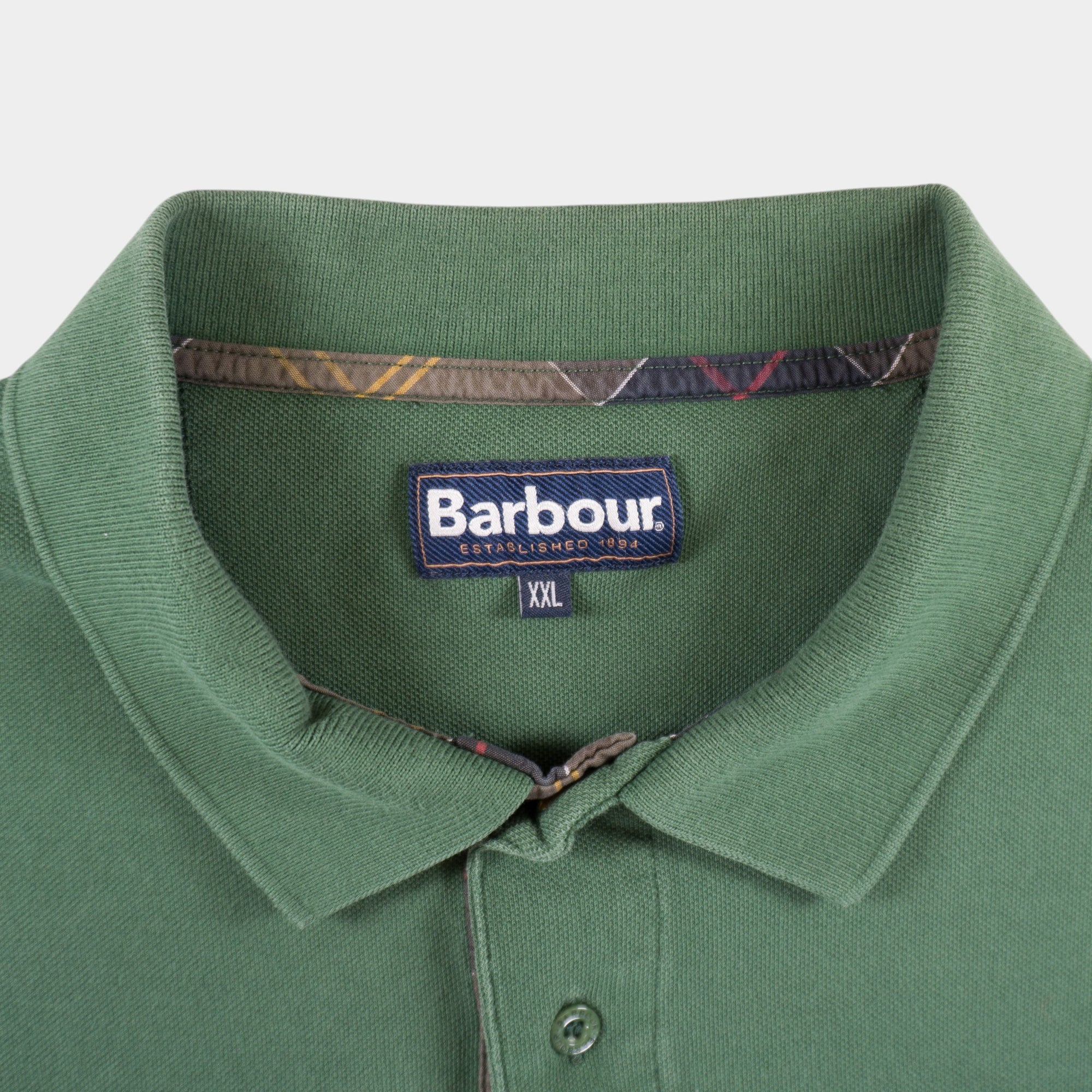 Barbour Зелена Тениска с Яка
