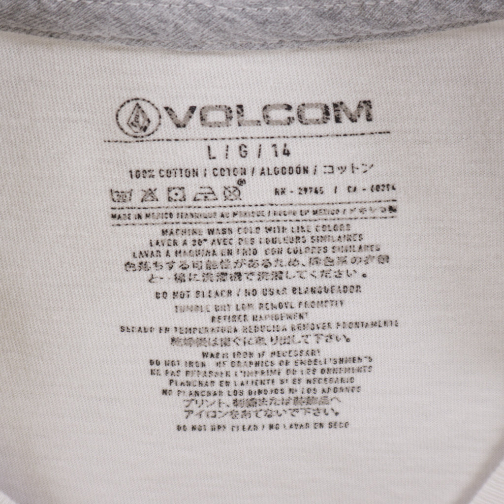 Volcom Бяла Тениска с Графика